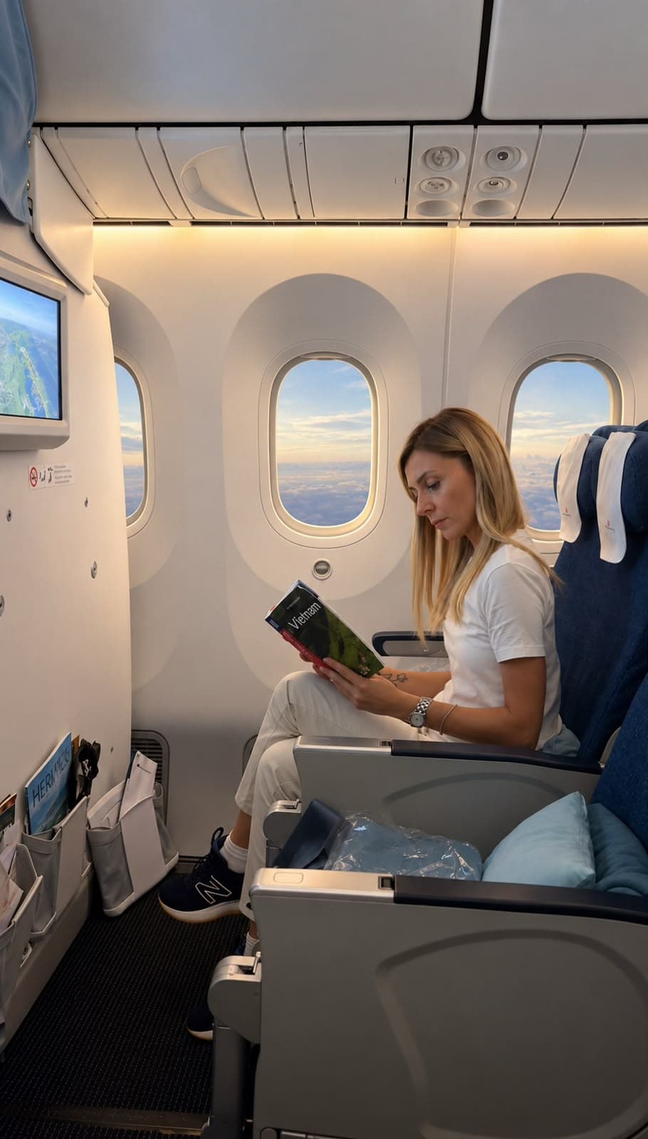 Yoga en el avión: la práctica que llevas incluso a 10.000 metros