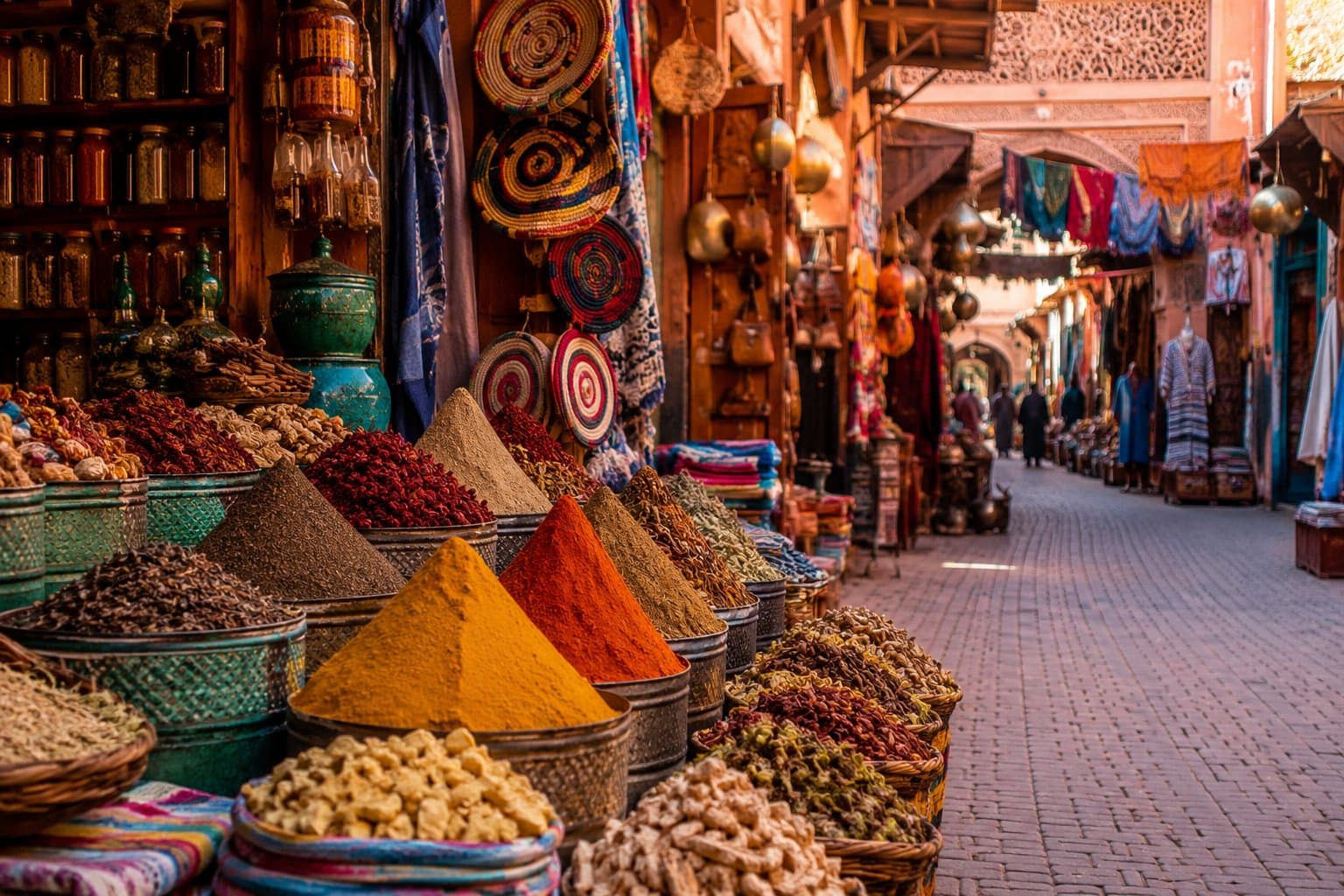 Marocco · Souk e spezie di Marrakech · Atmosfera dello yoga retreat in Marocco con Silvia Ghigliazza